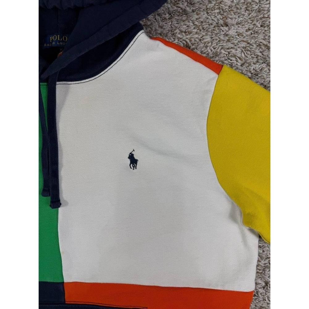 Polo Ralph Lauren Colorblock Fleece Pullover Hoodie Men's Size Medium - Picture 4 of 15